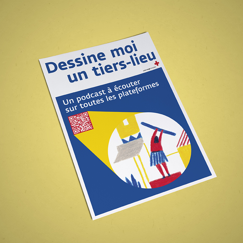 mockup flyer podcast croix rouge
